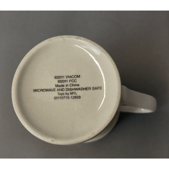 Sponge Bob Square Pants Viacom Cartoon Network Ceramic Coffee Mug Cup 2011 - Picture 9 of 10